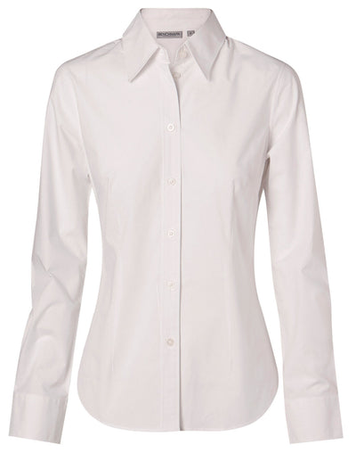Winning spirit ladies women’s fine twill M8030L shirt front view