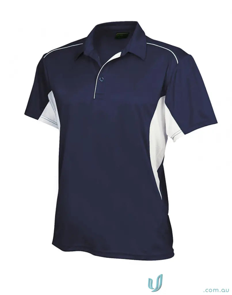 1161-PT 1161-PT-1 Ladies Freshen SS Polo in Navy/White