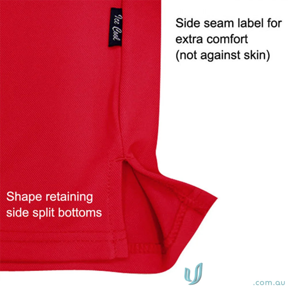 Stencil 1154 Glacier Premium Ladies SS Polo in Red