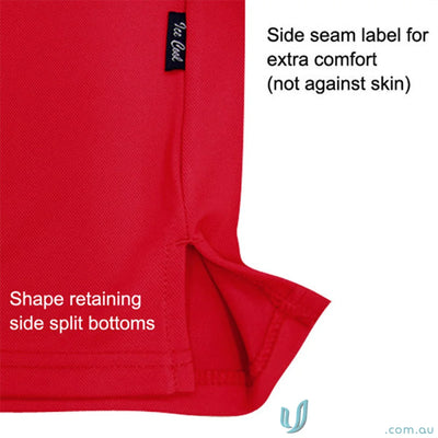 Stencil 1154 Glacier Premium Ladies SS Polo in Red
