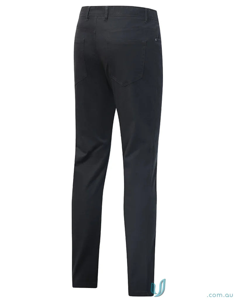 Black men’s dress pants in ladies jean style flexi chino pants jacquard weave