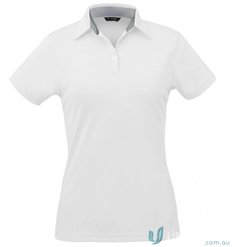 Stencil 1164 Ladies Kahve Polos in White