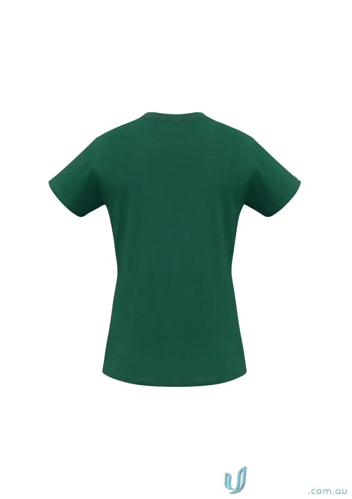 Ladies Newport Tee in dark green from t10022 biz collection ice short sleeve tee