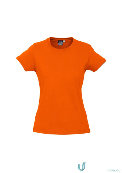 Orange Ladies Newport Tee from t10022 Biz Collection, ice short sleeve tee for ladies