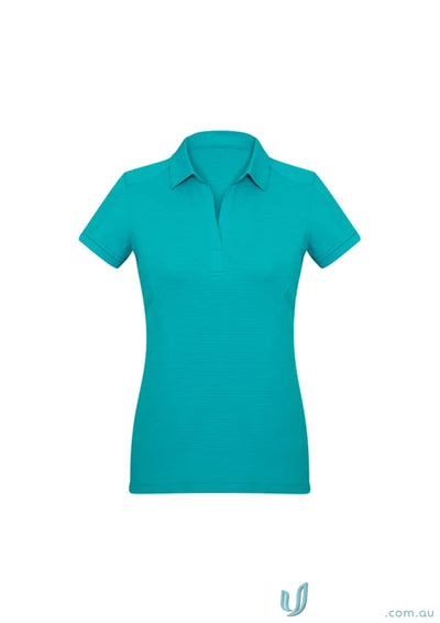 Turquoise Ladies Profile Polo shirt p706ls ladies profile feeling fresh stylish casual wear