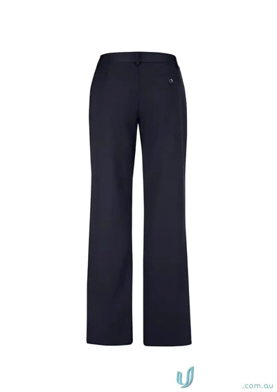 Navy blue straight leg workwear trousers for ladies uniforms and relaxed fit style