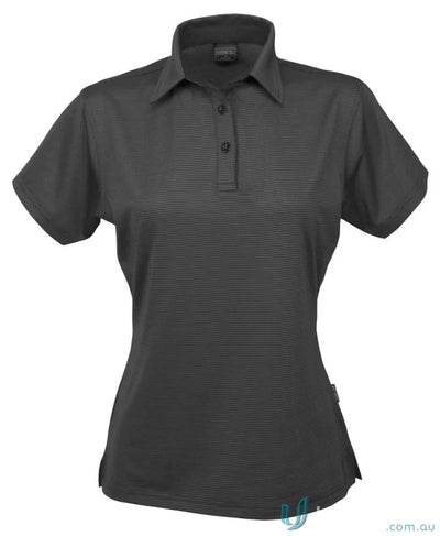 Ladies SilverTech Polo in gray with nano-scale silver technology and cool dry® fabric
