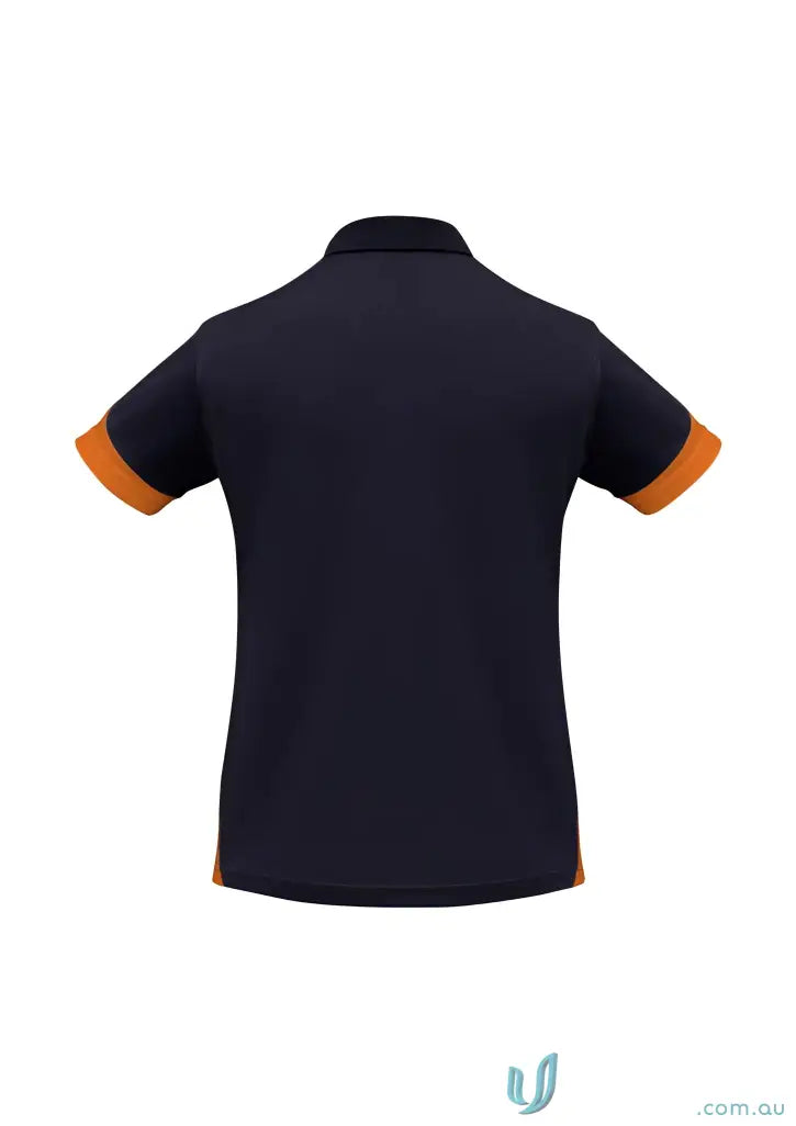 Ladies Talon Polo in navy and orange perfect blend of biz cool style