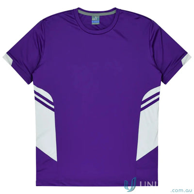 Purple and white athletic T-shirt from Ladies Tasman Tee perfect for uniforms or workwear