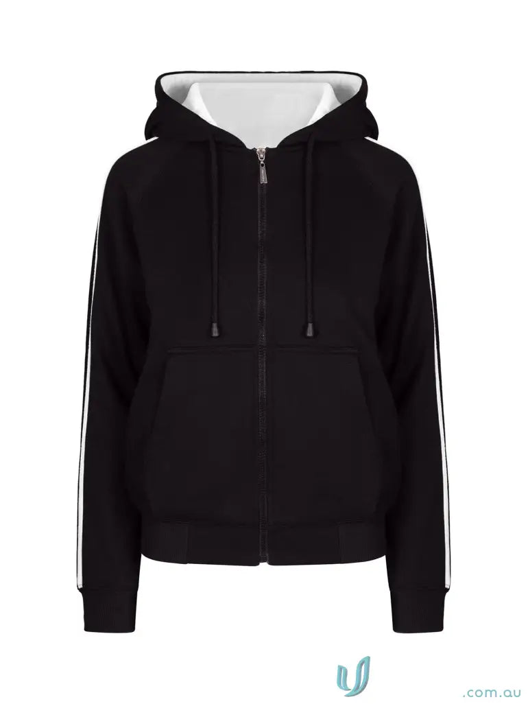 Active Outerwear - Discover the Ultimate Active Outerwear F600UN Ladies Unbrushed Fleece Sweater in Black/White