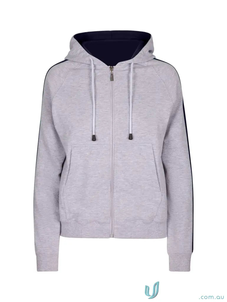 Active Outerwear - Discover the Ultimate Active Outerwear F600UN Ladies Unbrushed Fleece Sweater in Grey Marle/Navy