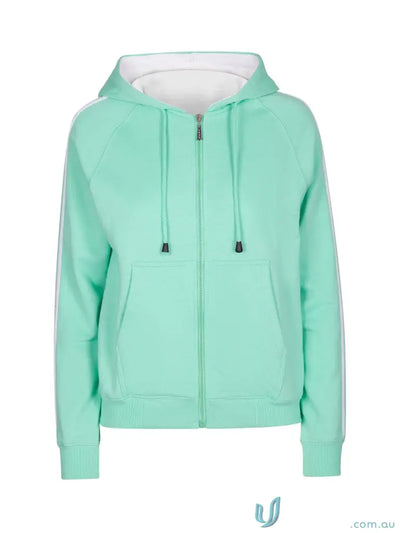 Active Outerwear - Discover the Ultimate Active Outerwear F600UN Ladies Unbrushed Fleece Sweater in Mint/White