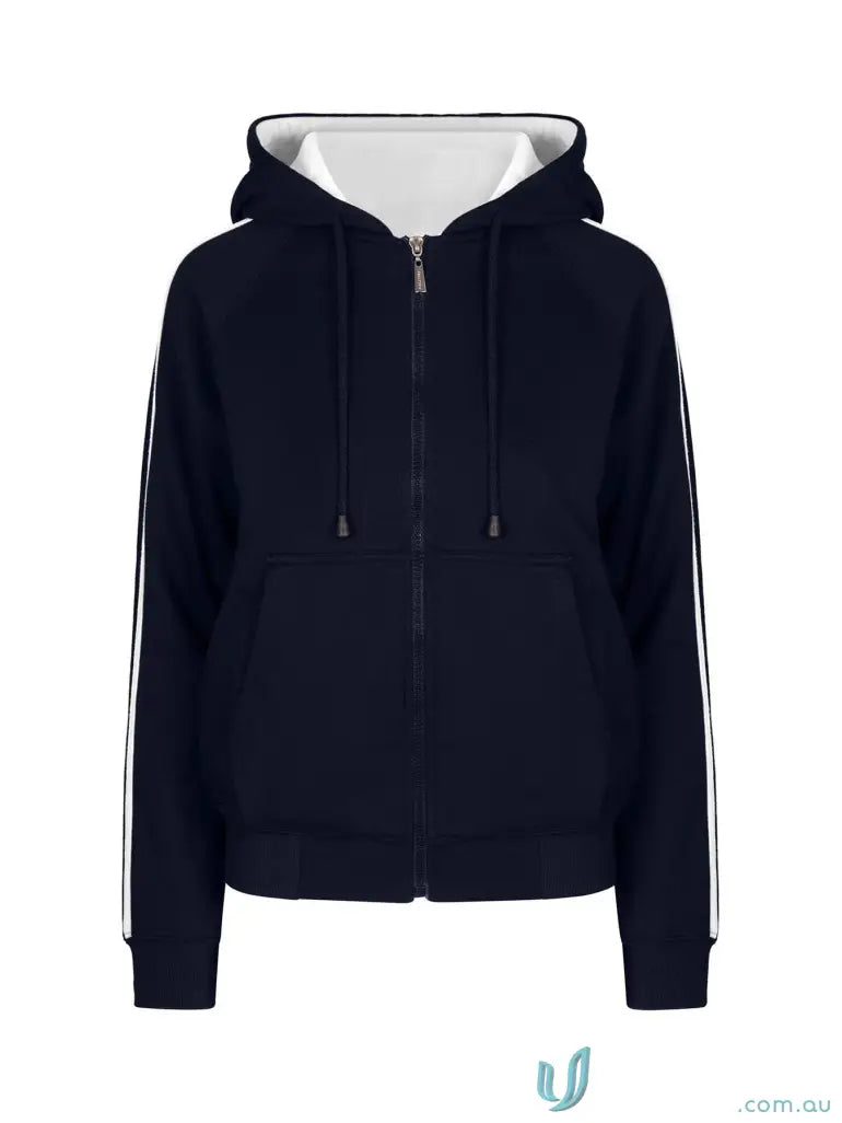Active Outerwear - Discover the Ultimate Active Outerwear F600UN Ladies Unbrushed Fleece Sweater in Navy/White