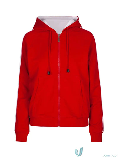 Active Outerwear - Discover the Ultimate Active Outerwear F600UN Ladies Unbrushed Fleece Sweater in Red/White