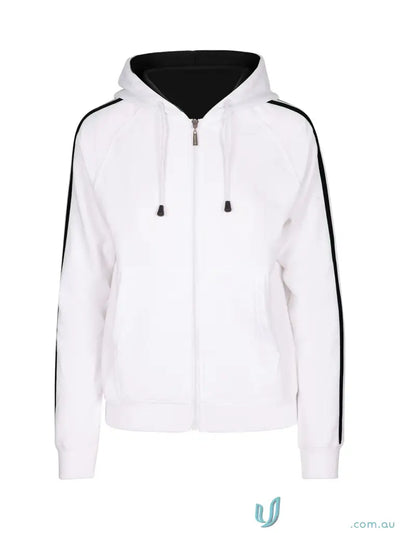 Active Outerwear - Discover the Ultimate Active Outerwear F600UN Ladies Unbrushed Fleece Sweater in White/Black