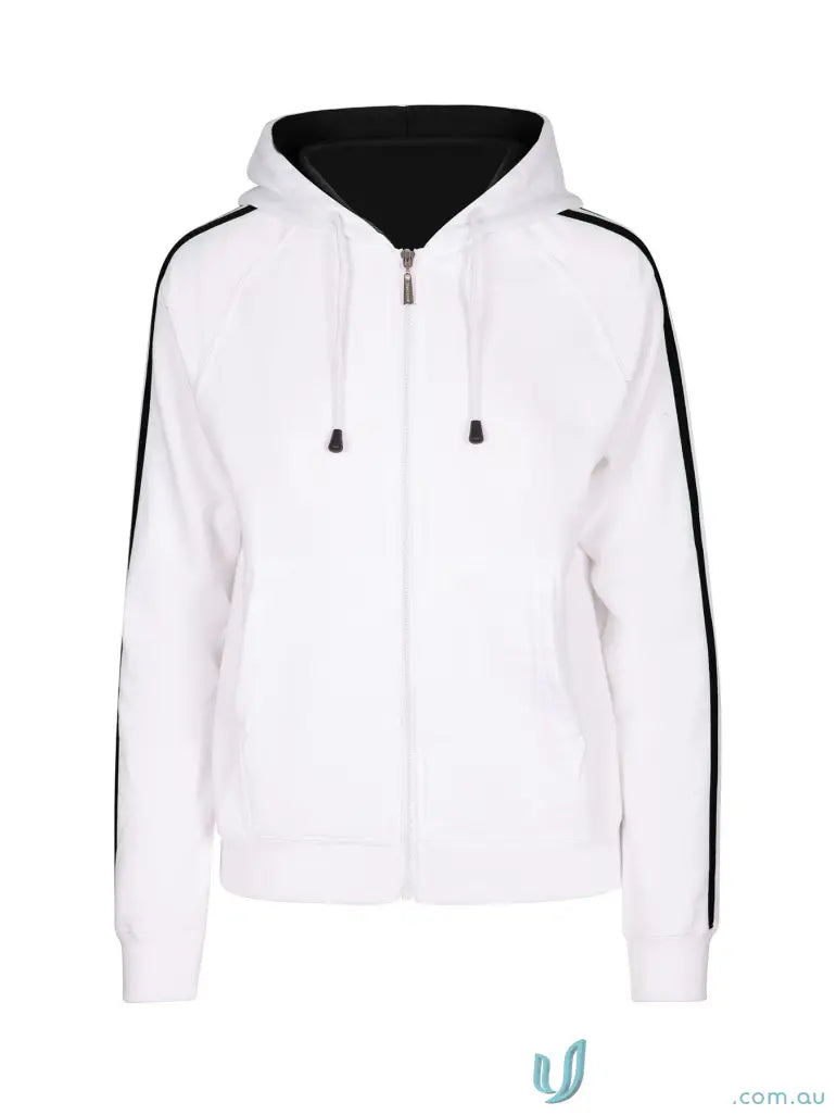 Active Outerwear - Discover the Ultimate Active Outerwear F600UN Ladies Unbrushed Fleece Sweater in White/Black