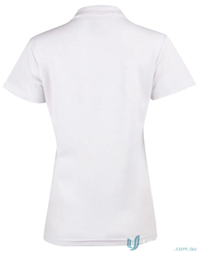 White ladies victory truedry polo shirt made of cooldry polyester for your sporty style