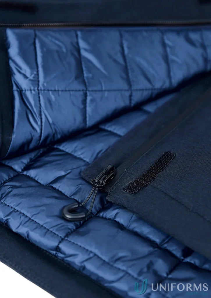 Close-up of Ladies Waterproof Eclipse Jacket’s quilted insulated lining with detachable hood