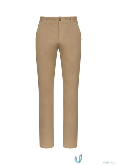 Khaki Lawson Stretch Chino Pants from Biz Collection Mens chino pants style