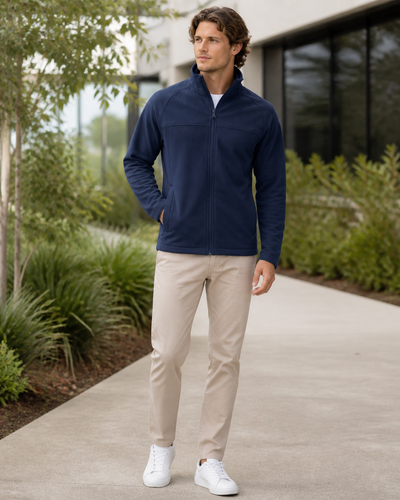 Layer Softshell Jacket on Australian male model