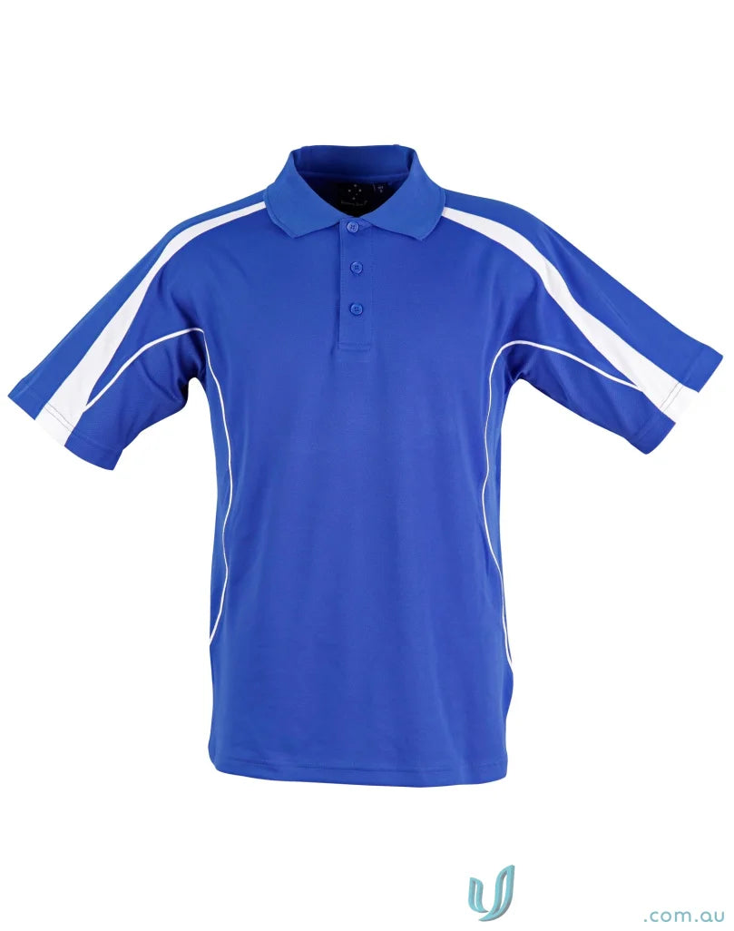 Blue and white ps53 Legend mens short sleeve polo from Legend Mens Truedry collection
