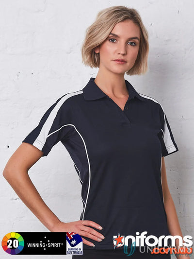 Navy and white Legend Polo short sleeve polo for men, PS53 Legend Mens Truedry style