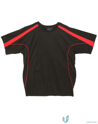 Black Legend Tee t-shirt with red accents, perfect for uniforms or workwear enthusiasts