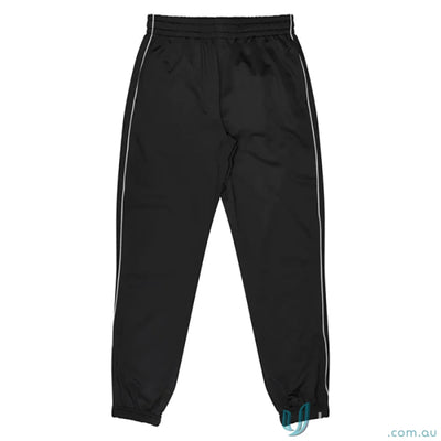 Liverpool Kids Pants black track pants with white stripes, perfect for uniforms or workwear