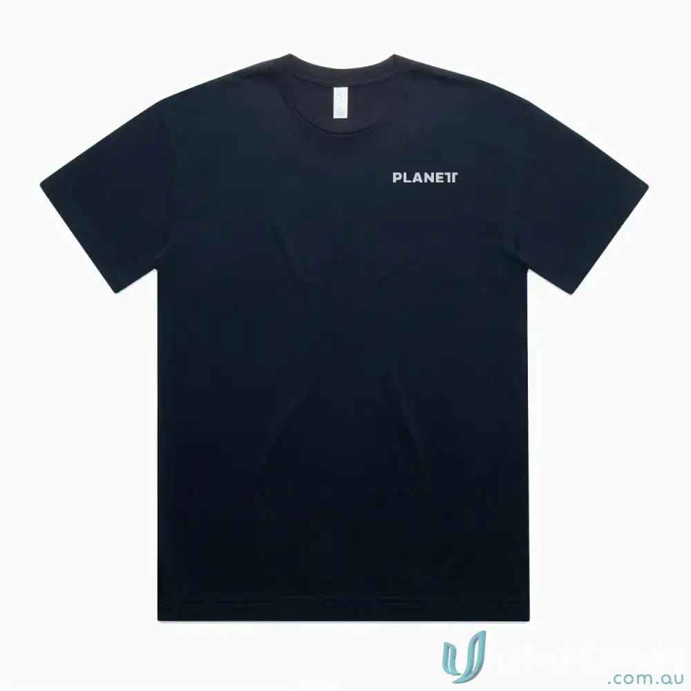 Dark short-sleeved men’s street tee with wide neck ribbing from Lob Oversize Tee