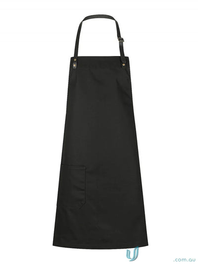 Luca Cotton Canvas Apron with Black adjustable neck strap for uniforms, purchase separately