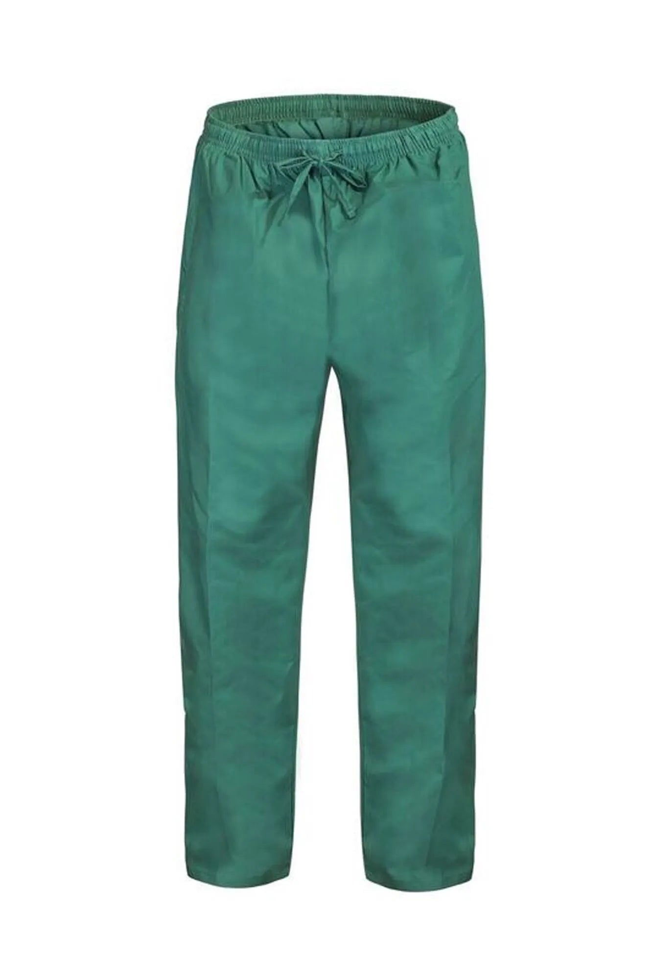 Medi8 unisex scrub pant: green elastic-waist pants with drawstring