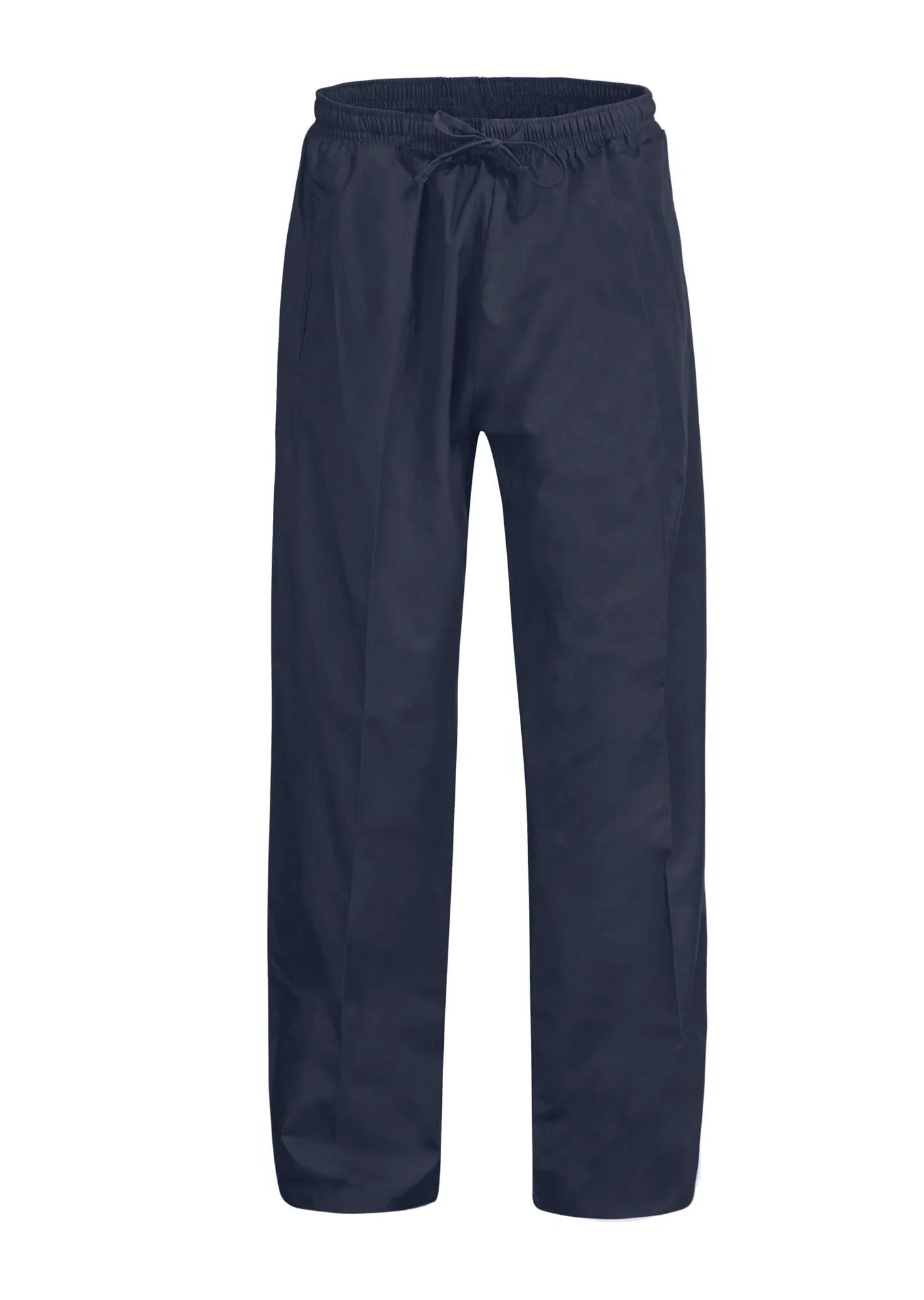 Medi8 unisex scrub pant: navy blue cotton trousers with elastic waistband