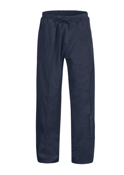 Medi8 unisex scrub pant: navy blue cotton trousers with elastic waistband