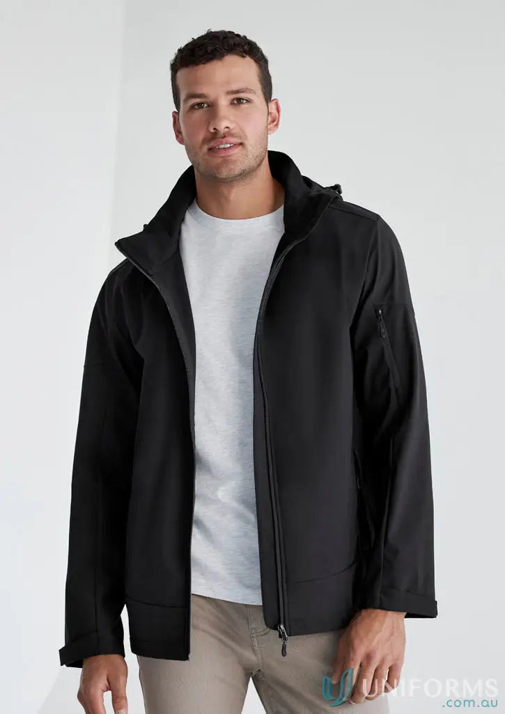 Men’s black Mens Atlas Jacket with waterproof membrane perfect for outdoor guides