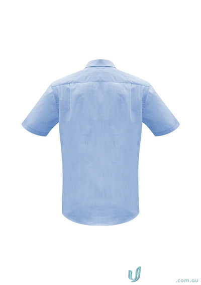 Light blue mens euro short sleeve shirt for Mens Euro SS Shirt s812ms collection