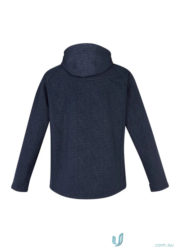 Dark blue Men’s Geo Jacket J135M from Biz Collection Men’s with subtle textured pattern