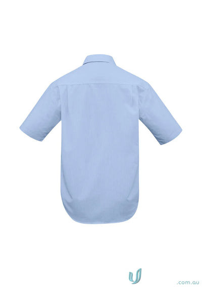 Light blue mens micro check short sleeve shirt from Mens Mirco Check SS Shirt collection