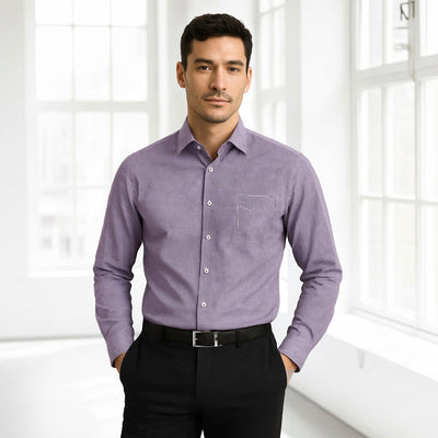 Mens Newport LS shirt in yarn-dyed gingham check cotton-rich fabric