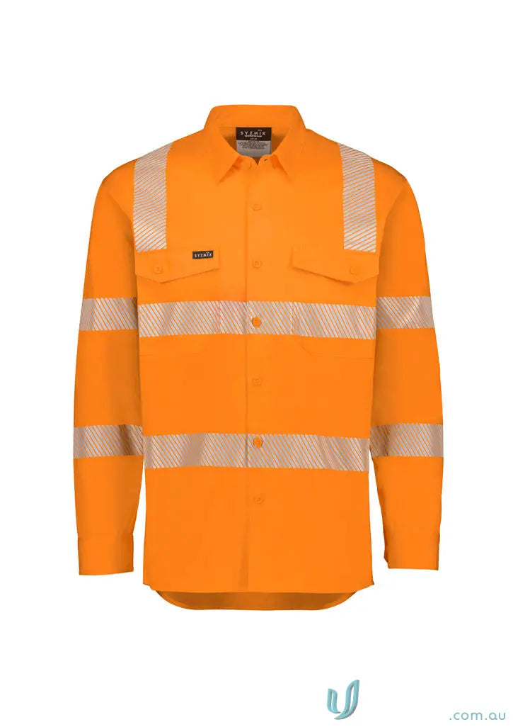 Mens VIC Rail Shirt with segmented reflective tape for all-day comfort
