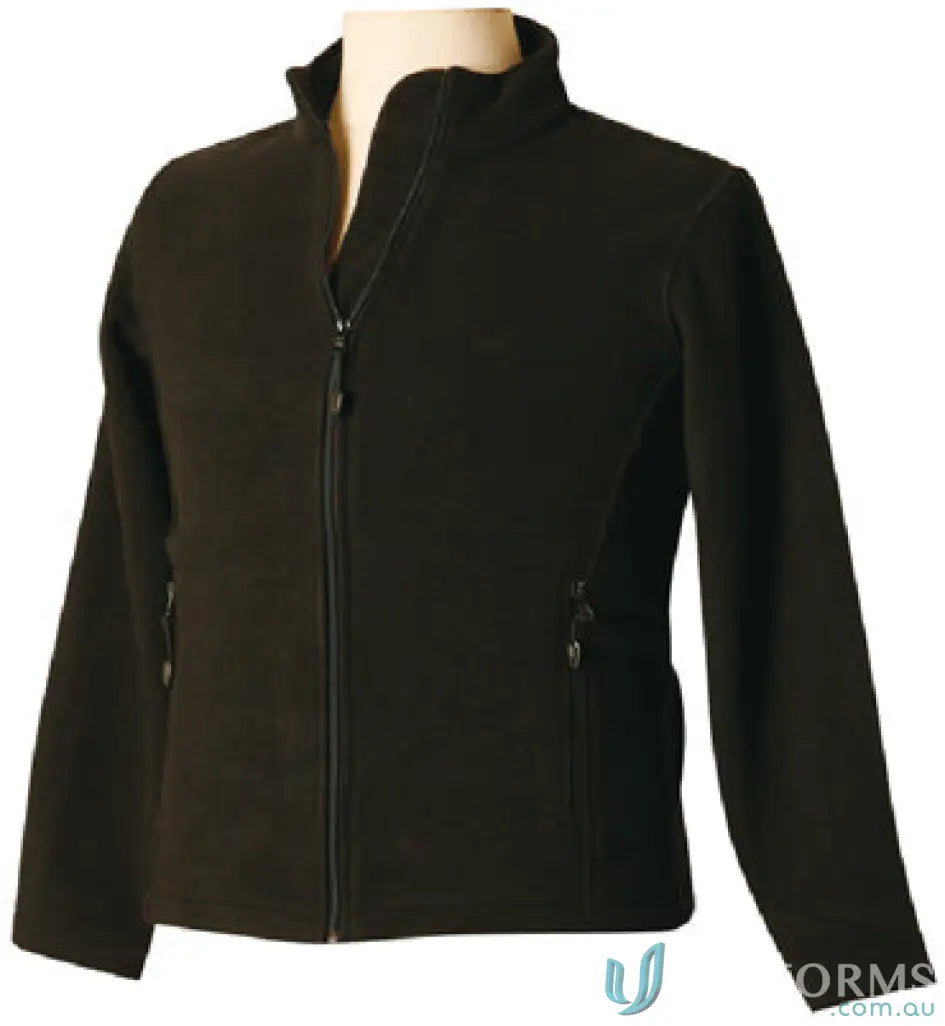 Black fleece jacket from Mildura ELC Mens Polar Jacket for workwear and uniforms