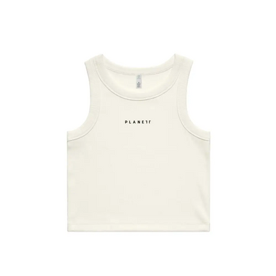 Cream-colored tank top.