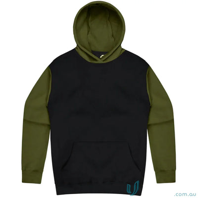 Black and olive green Monash Hoodie perfect for 7XL uniforms and workwear needs