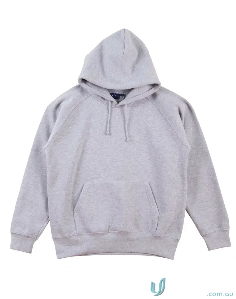 Gray fleecy hoodie from MOQ100 Printed ADULT Hoodie, perfect for uniforms or workwear