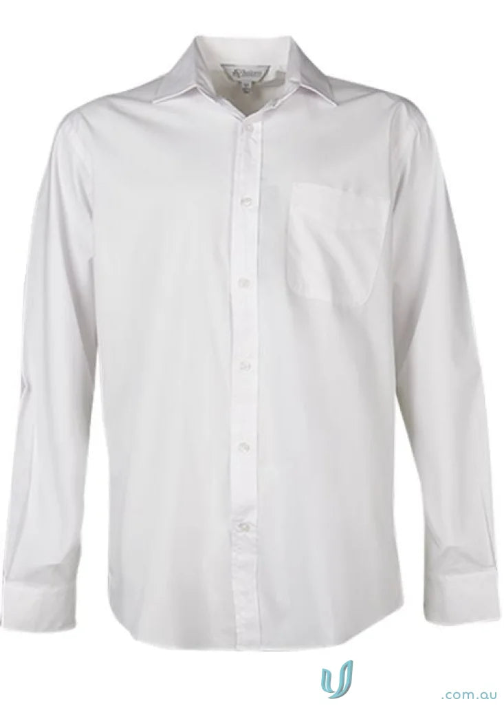 White long-sleeved shirt Mosman LS Shirt 1903l for a sleek look