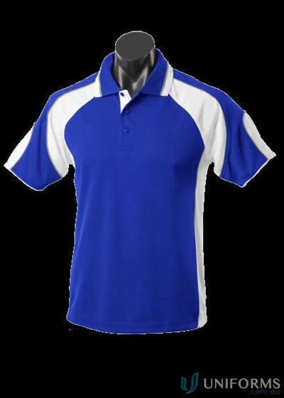 Blue and white Murray Polo shirt, perfect for uniforms or workwear