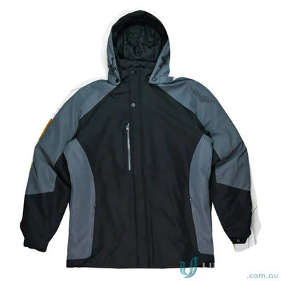 Napier Lady Jacket with black and gray hooded design, perfect blend coat, padded lining jacket