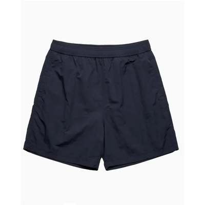 Navy portsea swim shorts in dark navy with relaxed fit and elastic waistband ideal for uniforms and workwear use