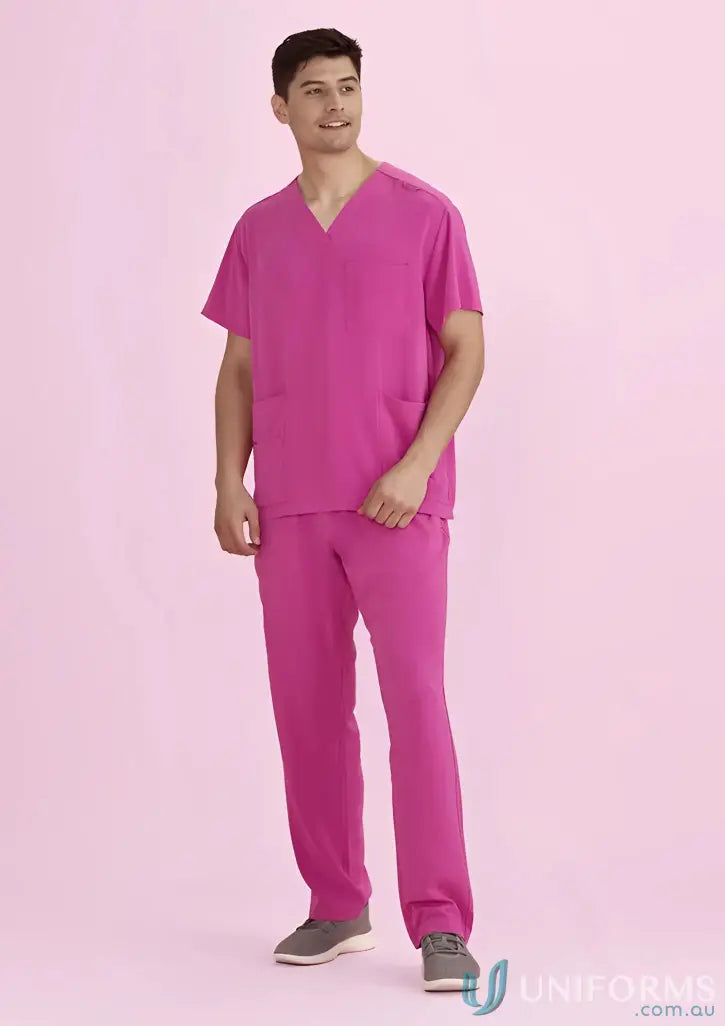 Magenta scrub suit from NBCF Unisex Pink V-Neck Scrub Pant collection