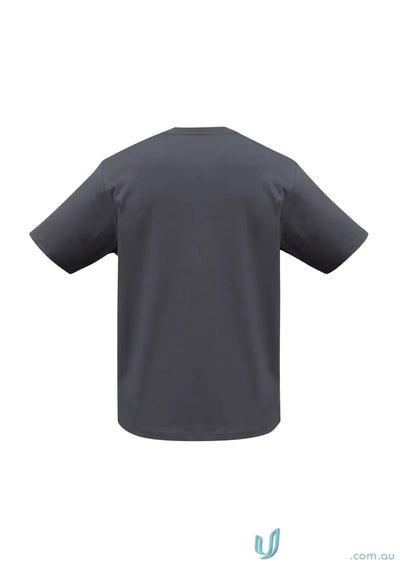 Men’s short-sleeved charcoal grey ice tee from Newport Tee Biz Collection