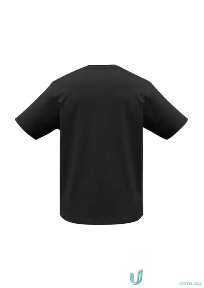 Plain black short-sleeved Newport Tee from Biz Collection, perfect ice tee style